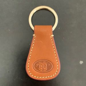 Dooney & Bourke Leather Key Fob - saddle leather